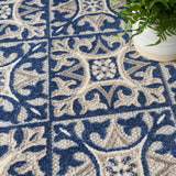 nourison aloha alh34 blue rug
