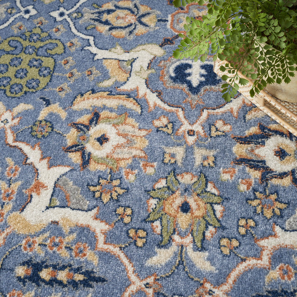 nourison allur alr03 light blue rug