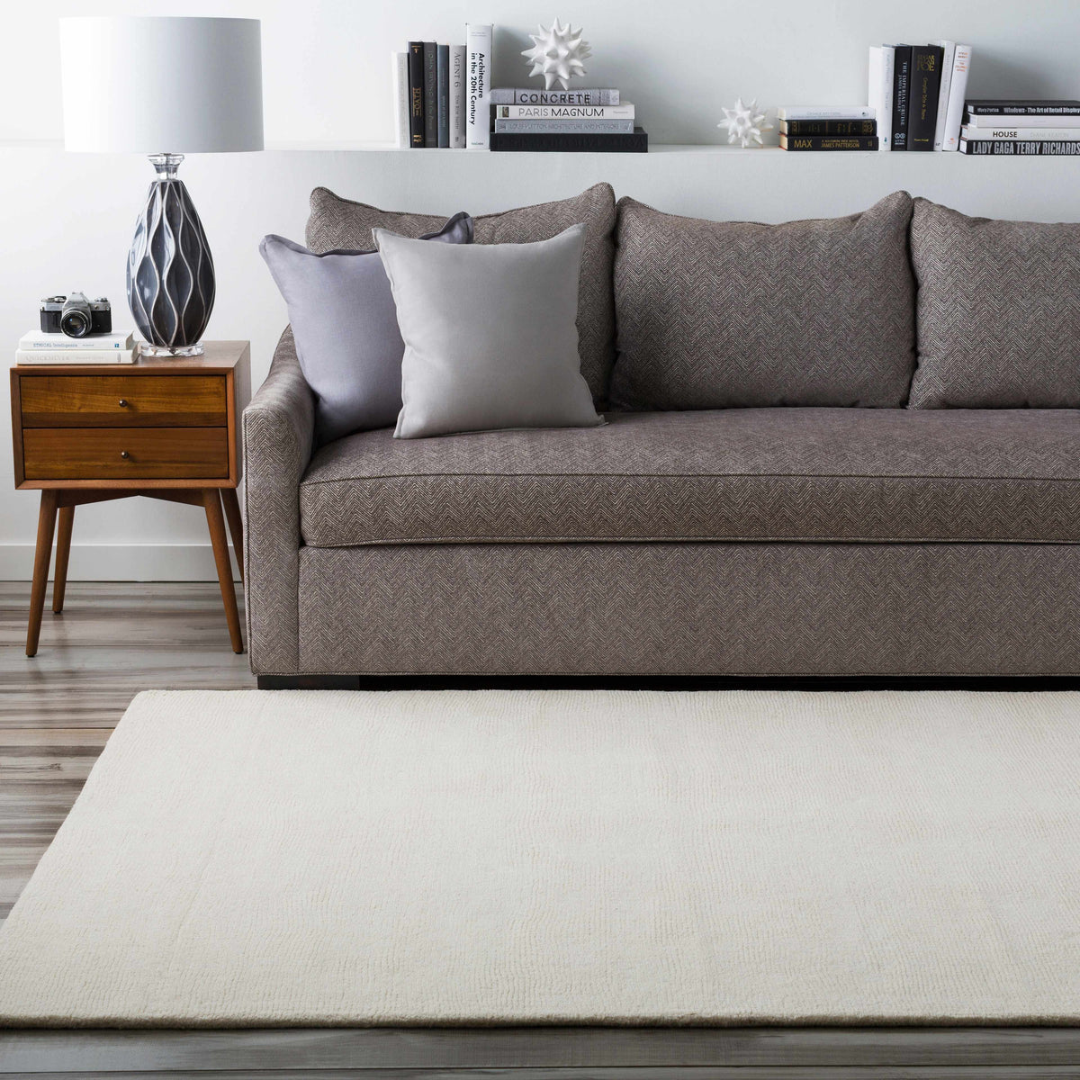 Hauteloom Brockton BROCK Beige Loom Knotted Wool Rug