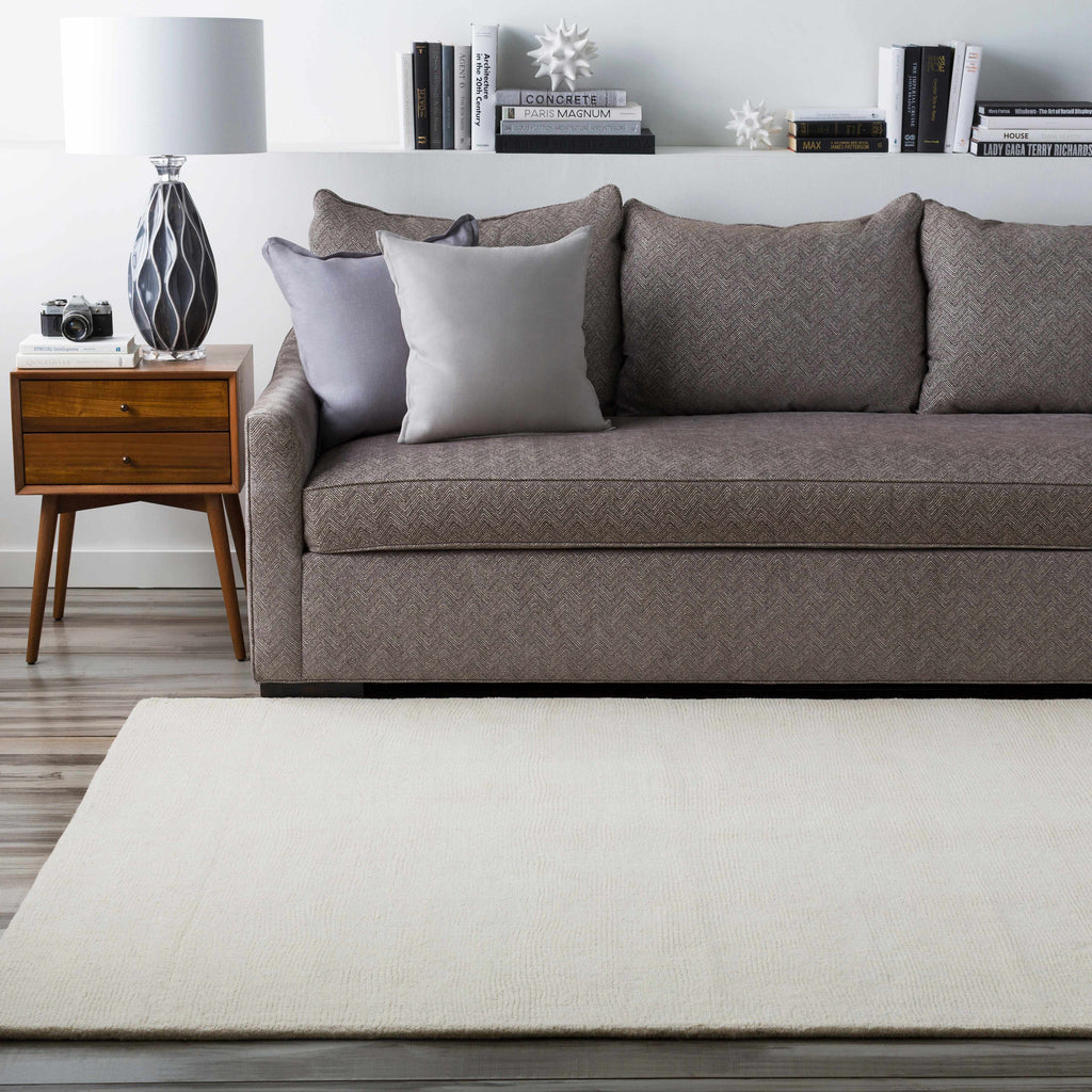 Hauteloom Brockton BROCK Beige Loom Knotted Wool Rug