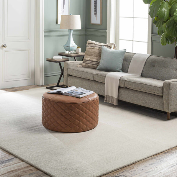 Hauteloom Brockton BROCK Beige Loom Knotted Wool Rug