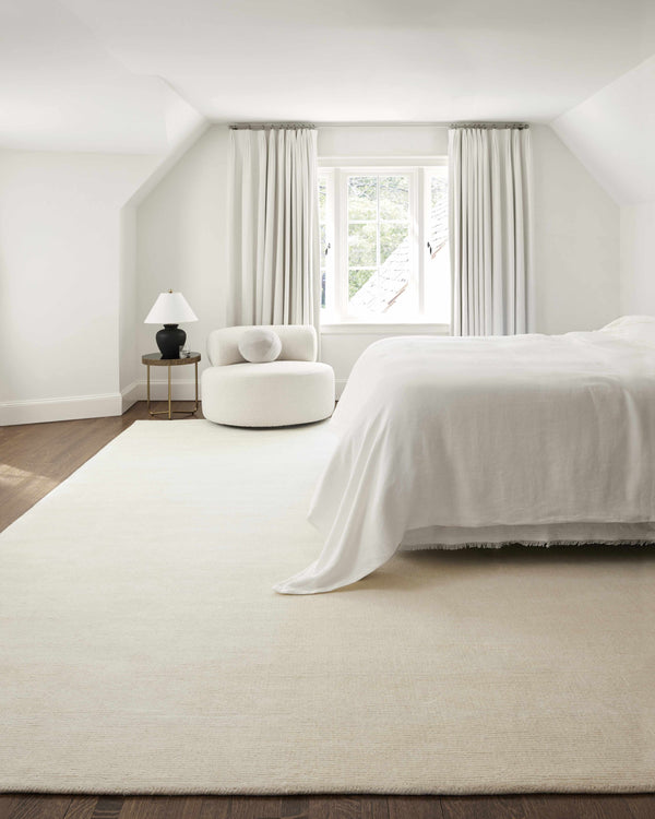 Hauteloom Brockton BROCK Beige Loom Knotted Wool Rug