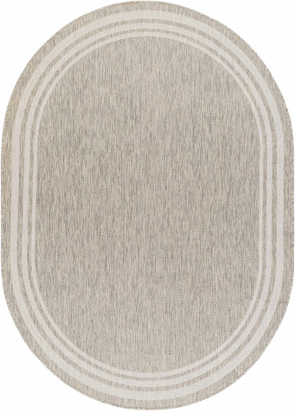 Hauteloom Burradoo BRRVC Gray Machine Made Polypropylene Rug