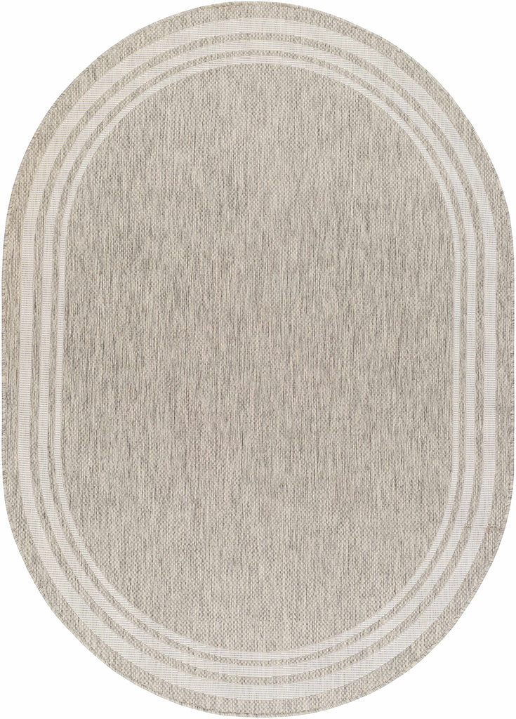 Hauteloom Burradoo BRRVC Gray Machine Made Polypropylene Rug