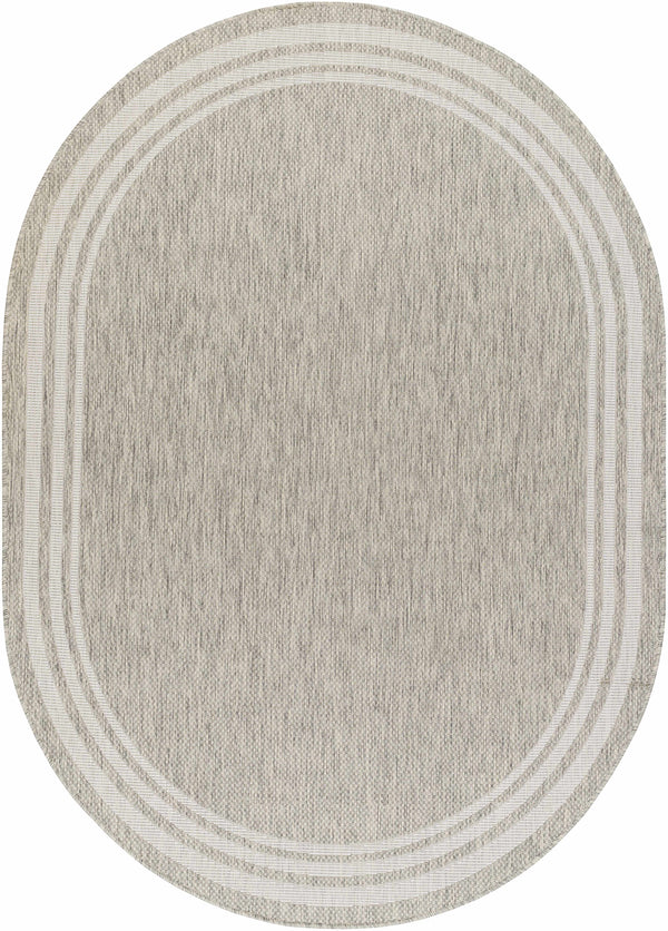 Hauteloom Burradoo BRRVC Gray Machine Made Polypropylene Rug