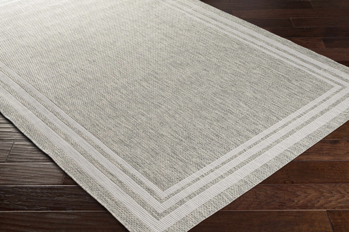 Hauteloom Burradoo BRRVC Gray Machine Made Polypropylene Rug