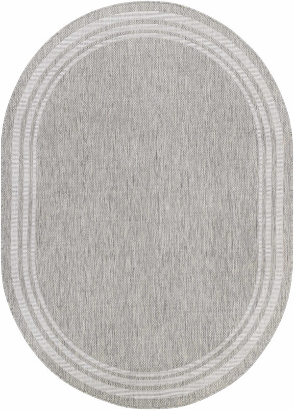 Hauteloom Burradoo BRRVC Gray Machine Made Polypropylene Rug