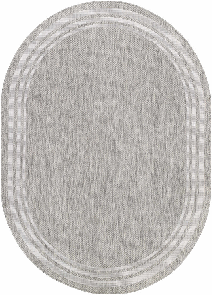 Hauteloom Burradoo BRRVC Gray Machine Made Polypropylene Rug