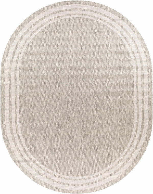 Hauteloom Burradoo BRRVC Gray Machine Made Polypropylene Rug