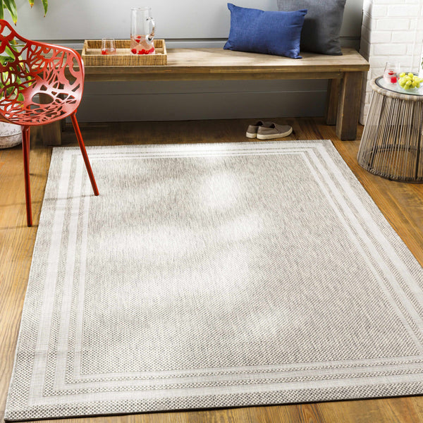 Hauteloom Burradoo BRRVC Gray Machine Made Polypropylene Rug