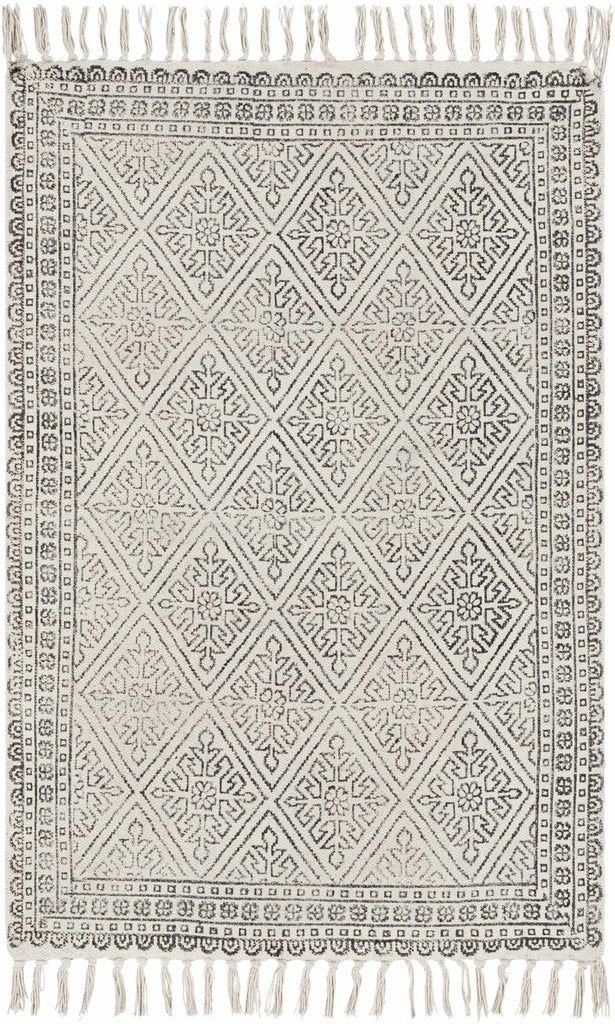 Hauteloom Brushton BRSH Black Woven/Flatwoven Cotton Rug