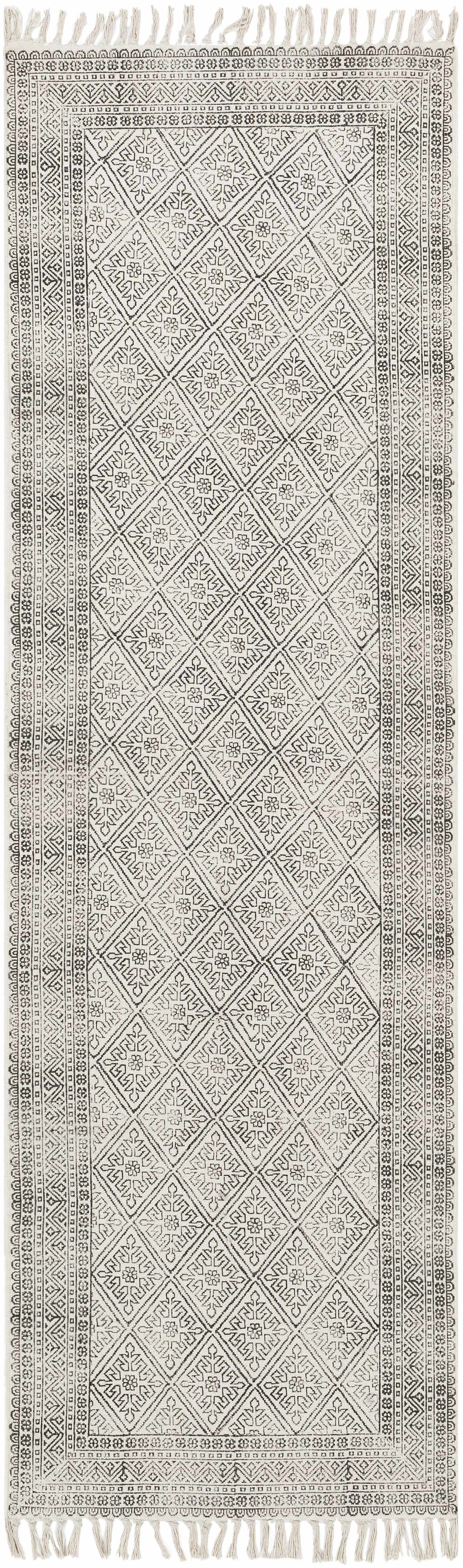 Hauteloom Brushton BRSH Black Woven/Flatwoven Cotton Rug
