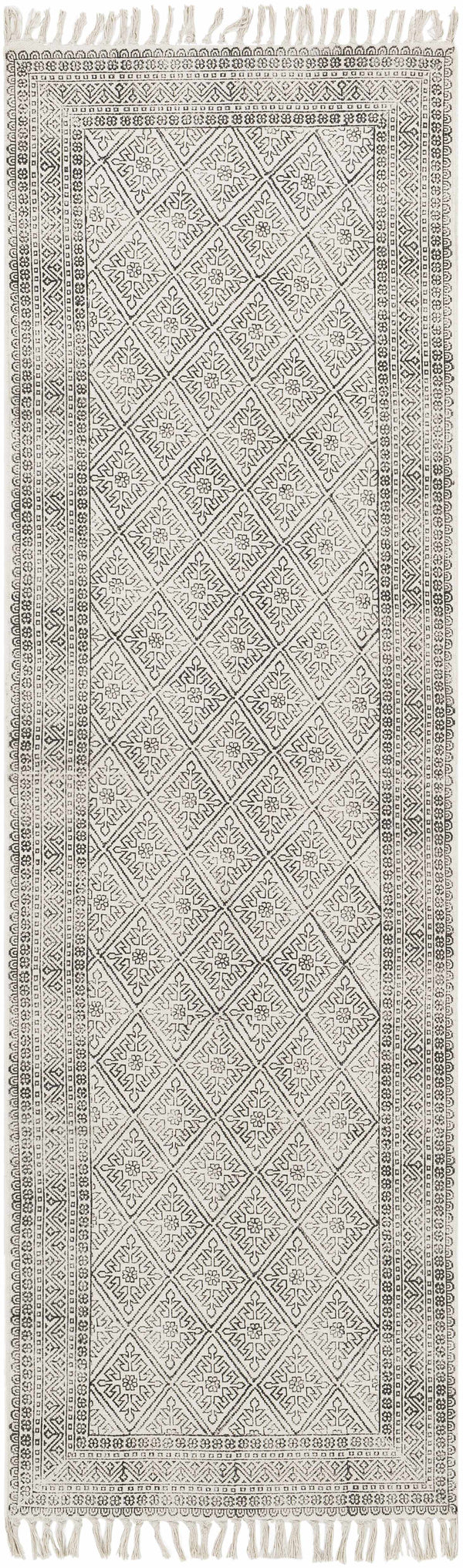 Hauteloom Brushton BRSH Black Woven/Flatwoven Cotton Rug