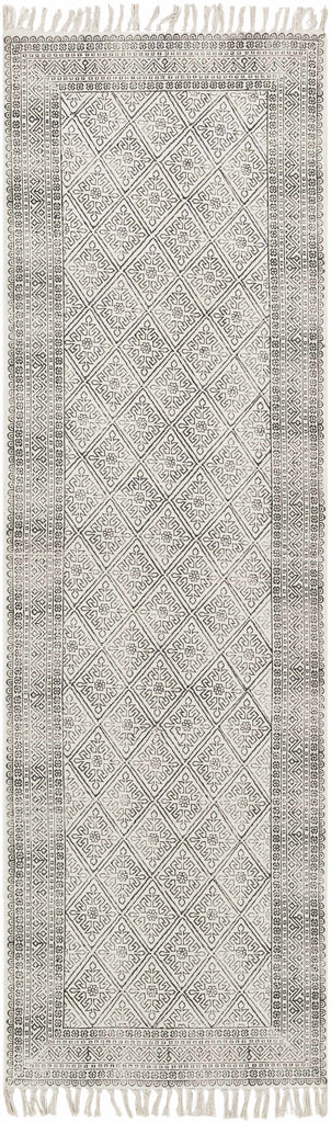 Hauteloom Brushton BRSH Black Woven/Flatwoven Cotton Rug