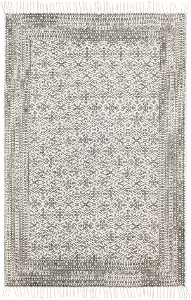 Hauteloom Brushton BRSH Black Woven/Flatwoven Cotton Rug