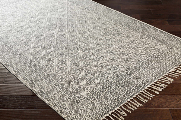 Hauteloom Brushton BRSH Black Woven/Flatwoven Cotton Rug