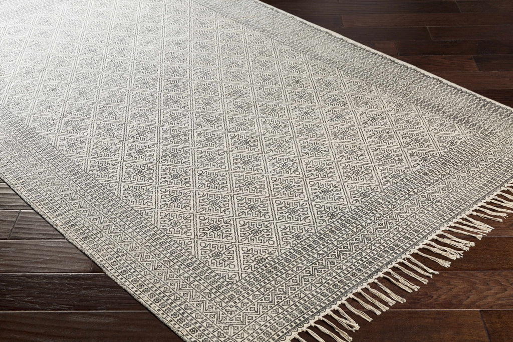 Hauteloom Brushton BRSH Black Woven/Flatwoven Cotton Rug
