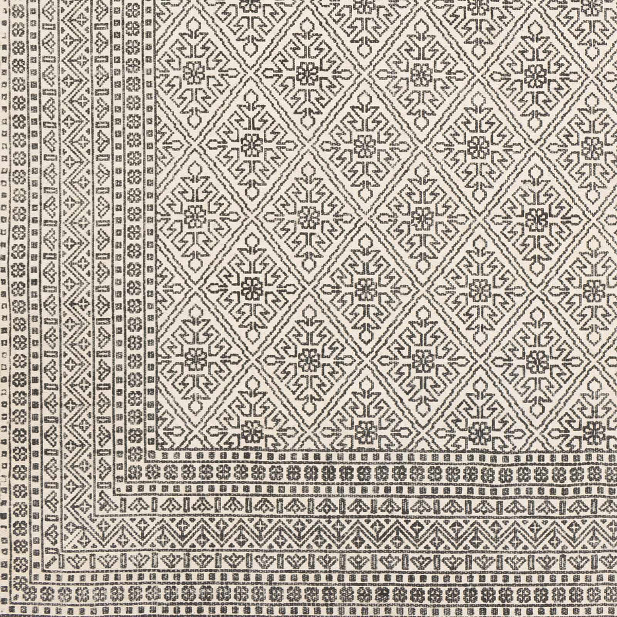 Hauteloom Brushton BRSH Black Woven/Flatwoven Cotton Rug