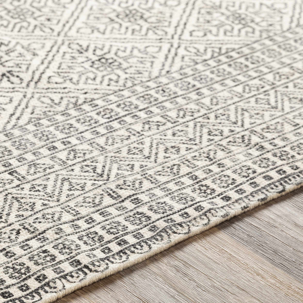 Hauteloom Brushton BRSH Black Woven/Flatwoven Cotton Rug