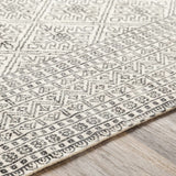 Hauteloom Brushton BRSH Black Woven/Flatwoven Cotton Rug