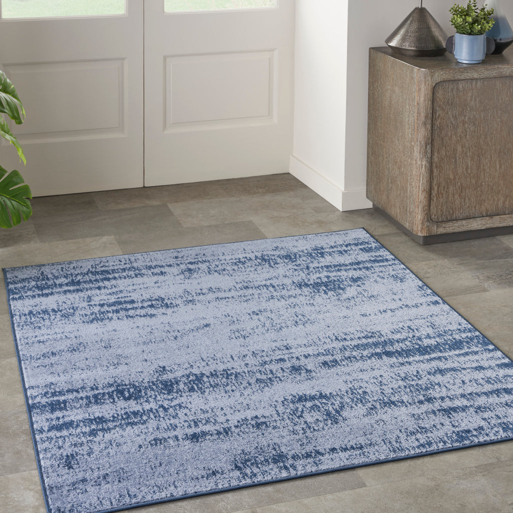 nourison nourison essentials nre03 denim rug