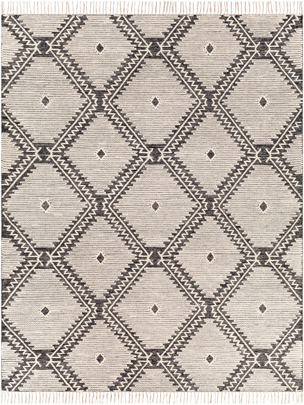 Hauteloom Brownhills BRWNH Black Woven/Flatwoven Cotton Rug