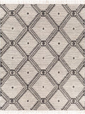 Hauteloom Brownhills BRWNH Black Woven/Flatwoven Cotton Rug