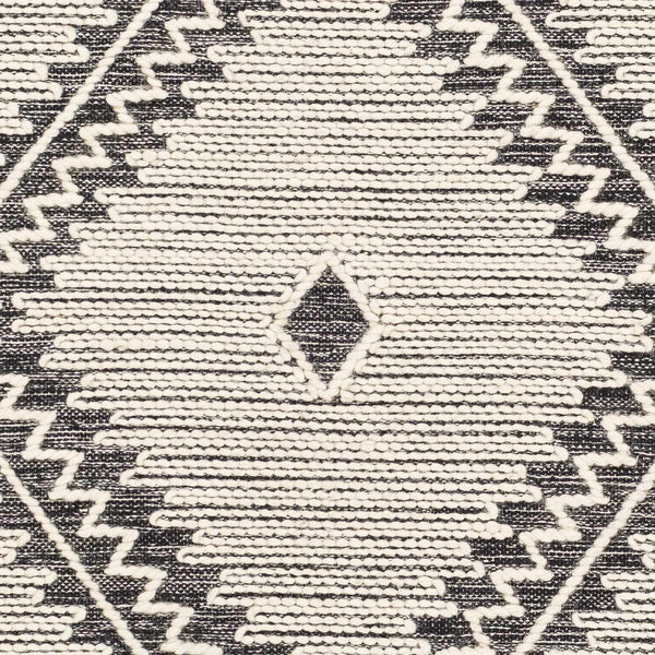 Hauteloom Brownhills BRWNH Black Woven/Flatwoven Cotton Rug