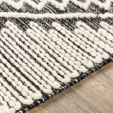 Hauteloom Brownhills BRWNH Black Woven/Flatwoven Cotton Rug