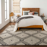 Hauteloom Brownhills BRWNH Black Woven/Flatwoven Cotton Rug