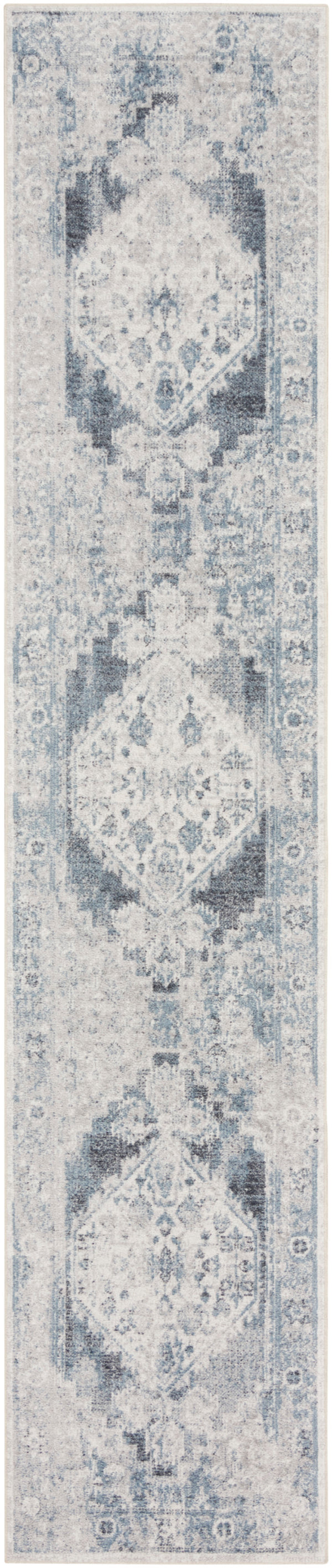 nourison astra machine washable asw11 blue ivory rug