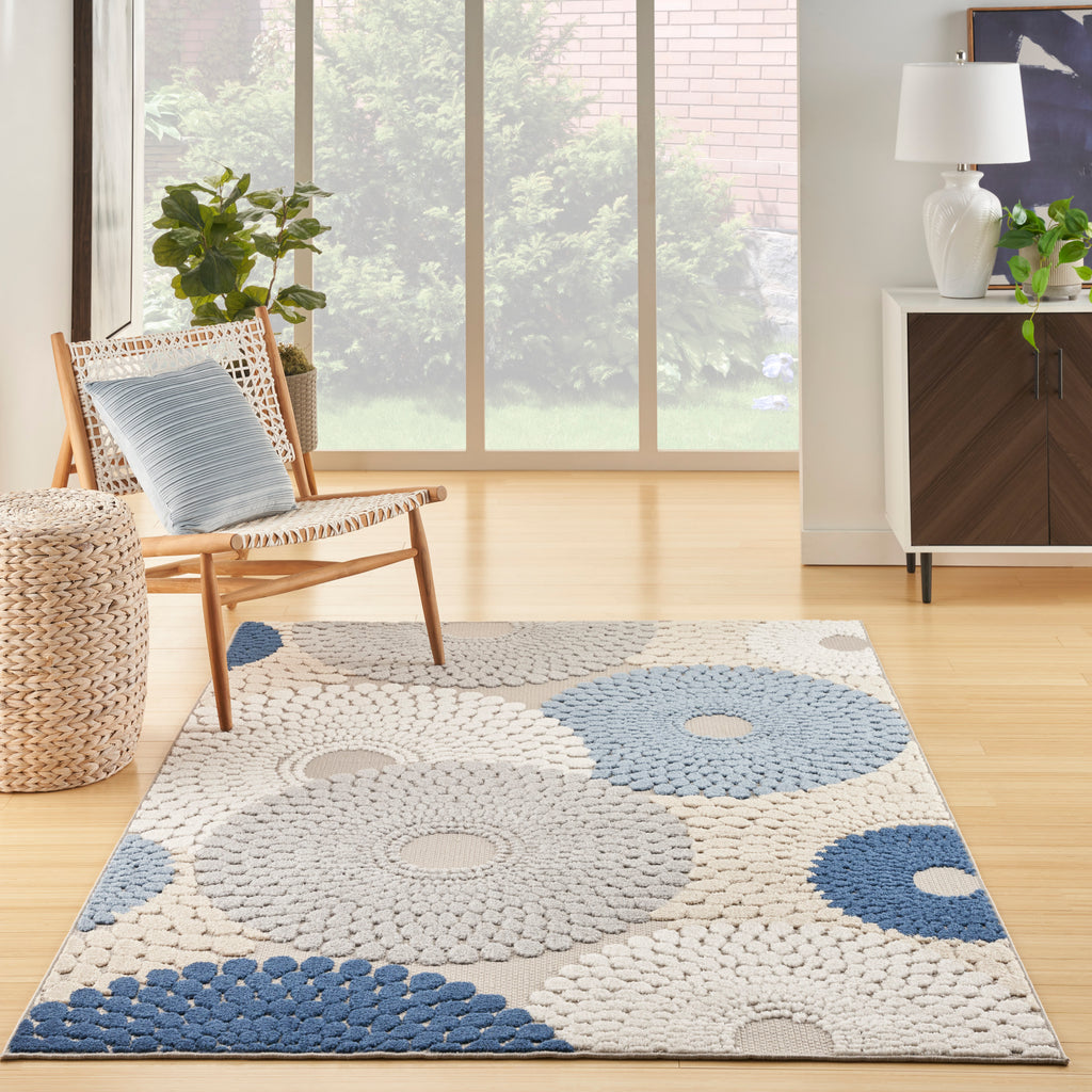 nourison aloha alh29 blue grey rug