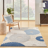 nourison aloha alh29 blue grey rug