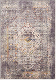 Hauteloom Basiad BSD Dark Purple Machine Made Polyester Rug