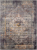 Hauteloom Basiad BSD Dark Purple Machine Made Polyester Rug