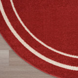 nourison nourison essentials nre02 brick ivory rug