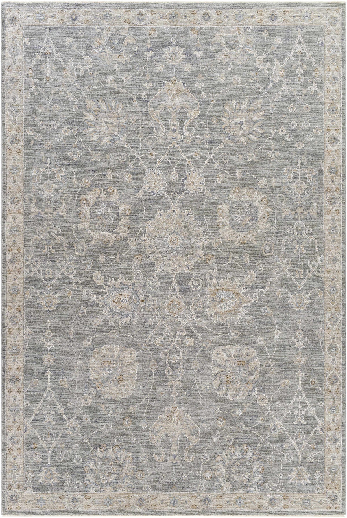 Hauteloom Monterey BTHAY Light Gray Machine Made Polyester Rug