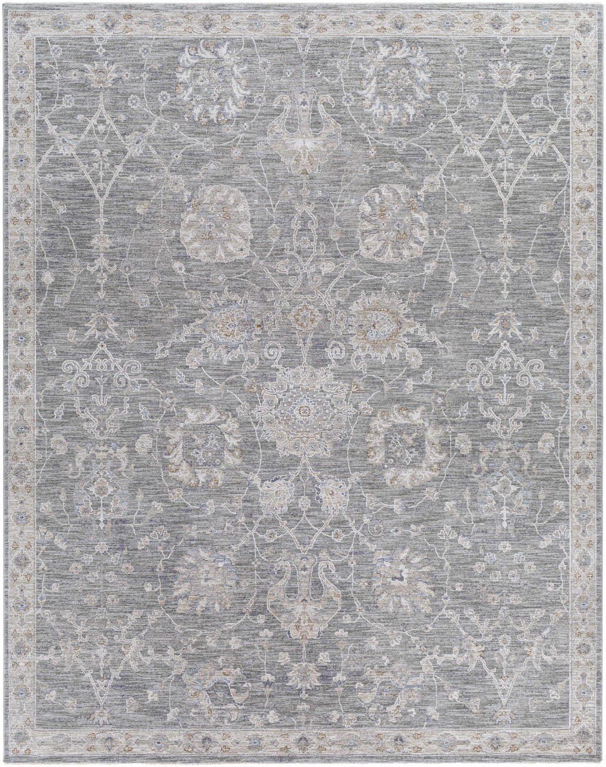Hauteloom Monterey BTHAY Light Gray Machine Made Polyester Rug
