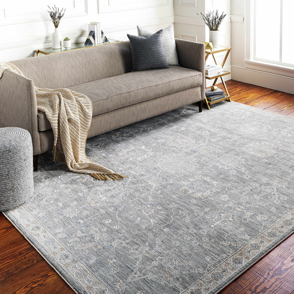 Hauteloom Monterey BTHAY Light Gray Machine Made Polyester Rug