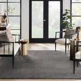nourison dreamy shag drs05 grey rug