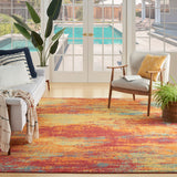 nourison nourison essentials nre06 flame rug