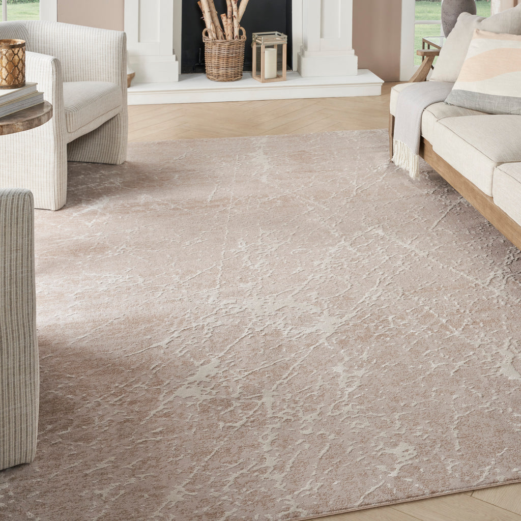 nourison exhale exl02 mocha ivory rug