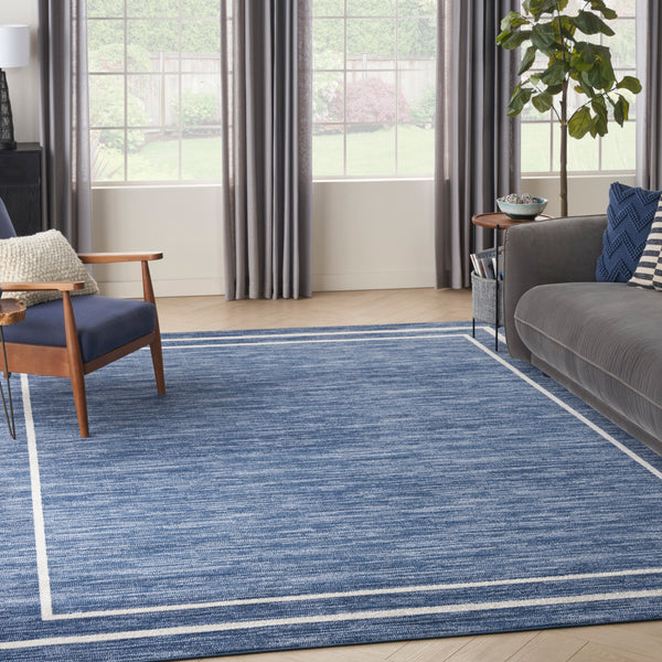 nourison nourison essentials nre02 navy ivory rug