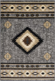 Hauteloom Buckhaven BUCKH Charcoal Machine Made Polypropylene Rug