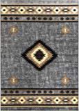 Hauteloom Buckhaven BUCKH Charcoal Machine Made Polypropylene Rug