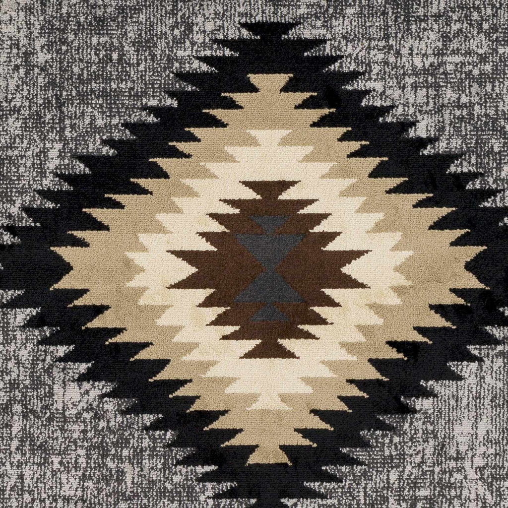 Hauteloom Buckhaven BUCKH Charcoal Machine Made Polypropylene Rug