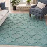 nourison easy care nes01 aqua teal rug