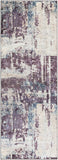 Hauteloom Busia BUSI Dark Purple Machine Made Polyester Rug