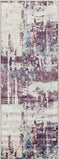 Hauteloom Busia BUSI Dark Purple Machine Made Polyester Rug