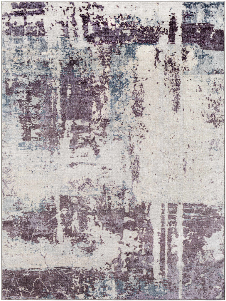 Hauteloom Busia BUSI Dark Purple Machine Made Polyester Rug